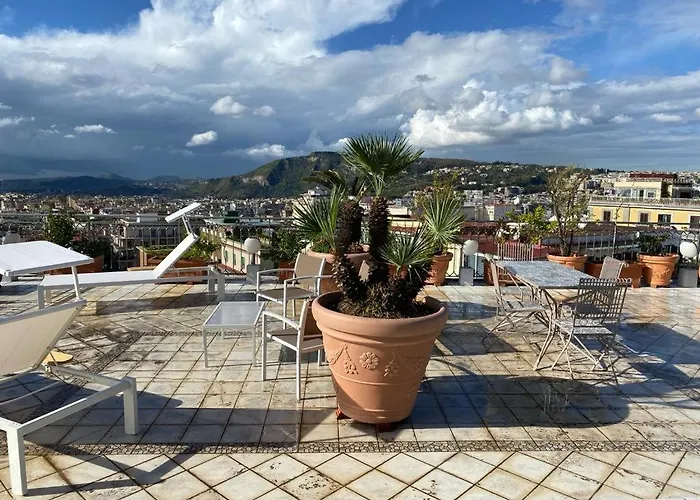 Terrazza Morghen Panoramic Rooftop 아파트 나폴리